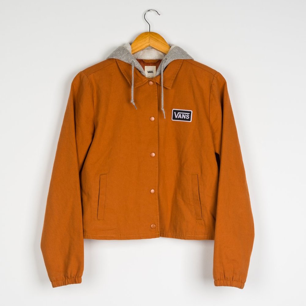 Vans Canvas Zip Up Hoodie Jacket size Small Carhartt